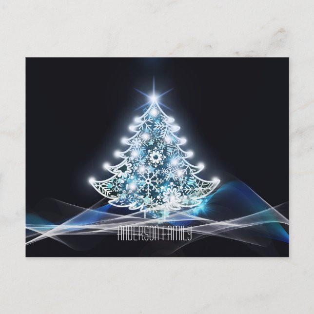 Neujahrsfeiertage Goldene, elegante Postkarte (Vorderseite)