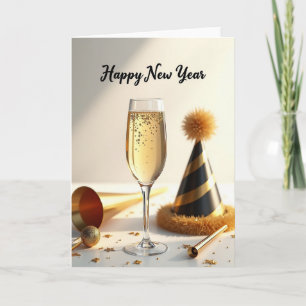 Neujahrsfestliche Glanzkarte Karte