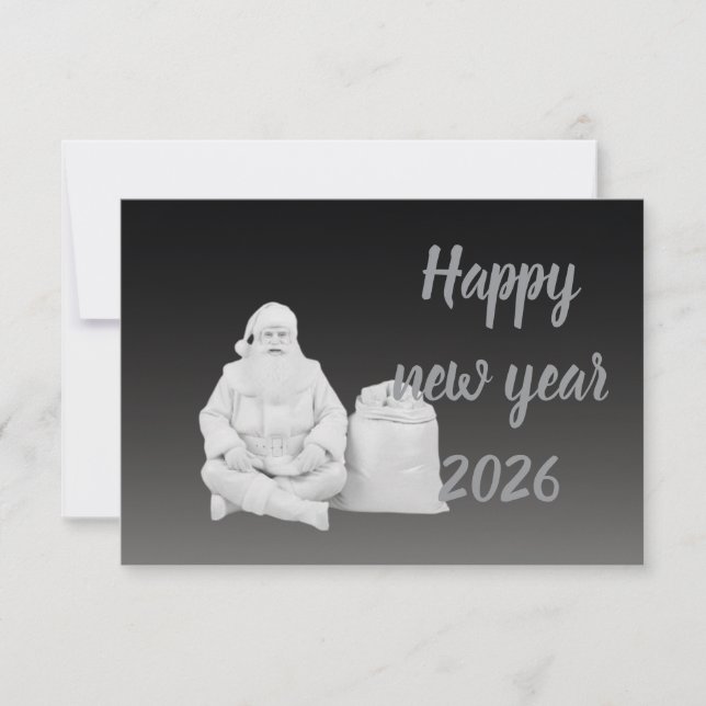 Neujahrsgruß ruhig dankeskarte (Vorderseite)