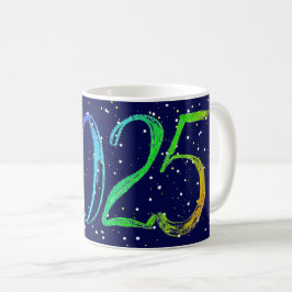 Neujahrsgrüße 2025 kaffeetasse