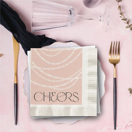 Neujahrsjubeln funkelnde Lichter Stilvoller Chic Serviette