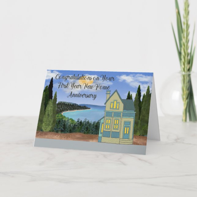 Neujahrsjubiläum der Zuhause Karte (Vorderseite)