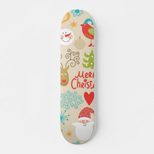Neujahrsmuster Skateboard