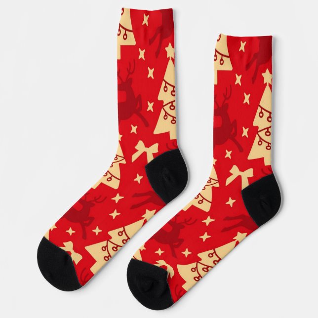 Neujahrsmuster Socken (Linkes Detail)