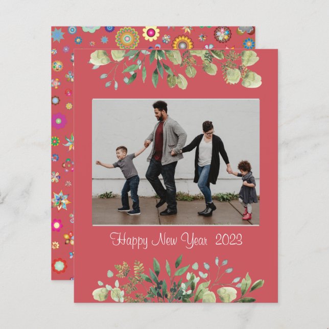 Neujahrspapier (Vorne/Hinten)