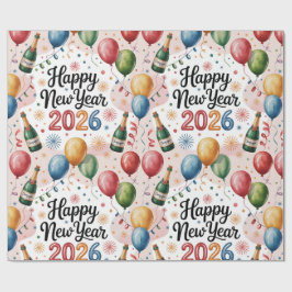 Neujahrspapier 2026 geschenkpapier