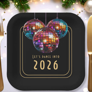 Neujahrspapier Pappteller