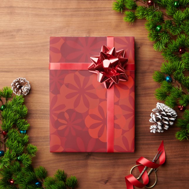 Neujahrspapier über die Rote Blume in China Geschenkpapier (Feiertagsgeschenk)