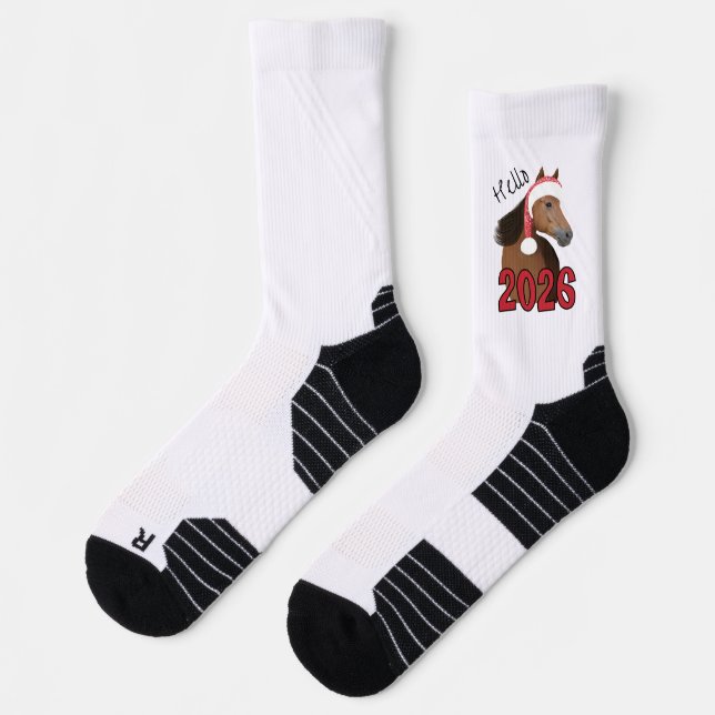 Neujahrspferd Socken (Links)