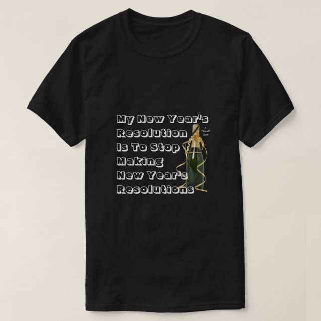 Neujahrsresolution - Ein MisterP-Shirt T-Shirt (Design vorne)