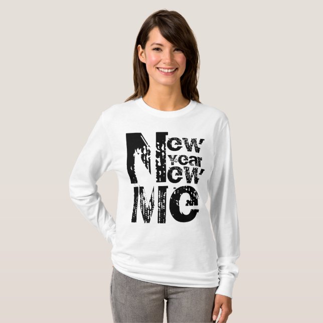 Neujahrsresolution Motivierend Cool T-Shirt (Vorne ganz)