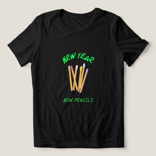 Neujahrsschule der Penzile Tri-Blend Shirt (Design Vorderseite)