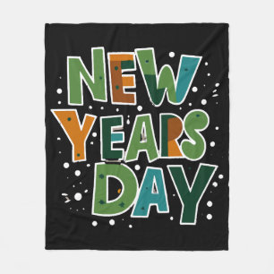 Neujahrstag Fleecedecke