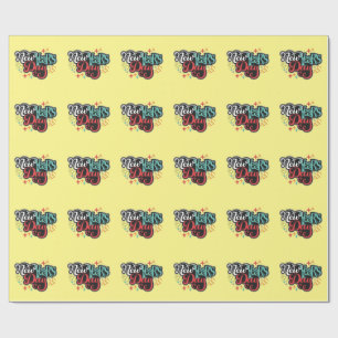 Neujahrstag Geschenkpapier