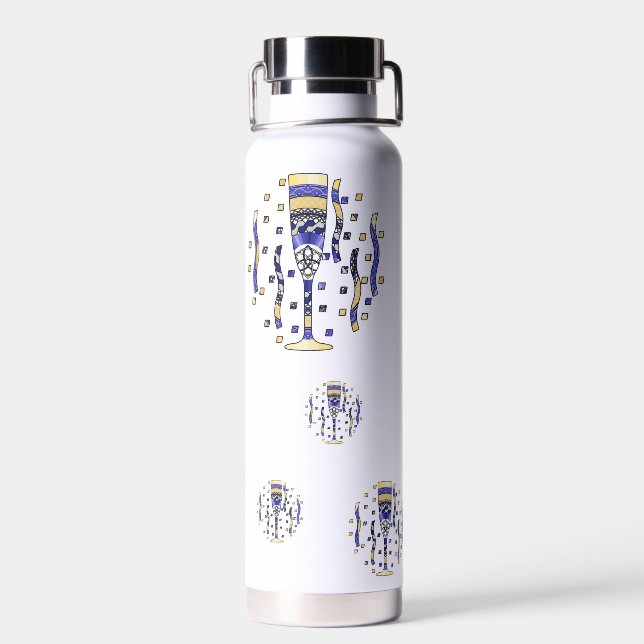 Neujahrstoast Trinkflasche (Rückseite)