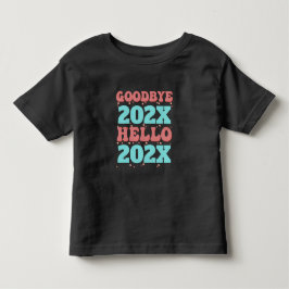 Neujahrsverabschieden Hallo Kleinkind T-shirt