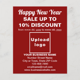 Neujahrsverkauf für den roten Flyer
