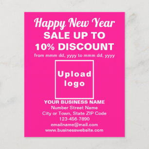 Neujahrsverkauf in Rosa Flyer