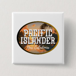 Neukaledonia Pacific Islander Button