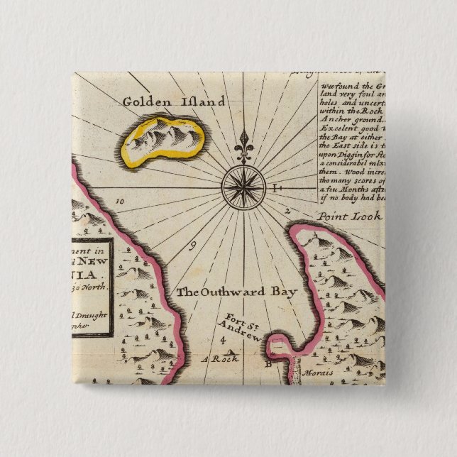 Neukaledonien Button (Vorderseite)