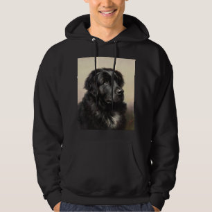 Neuland Hund Vintage realistische Farbe Hoodie