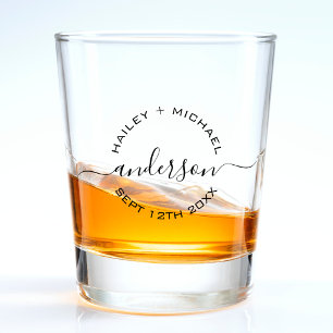 Neulich verheiratete Paare Schnapsglas