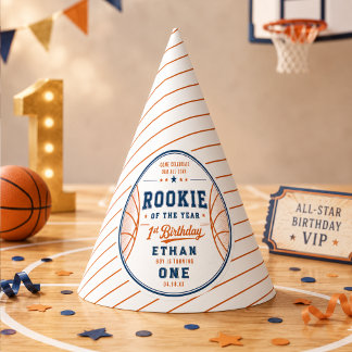 Neuling des Jahres Basketball-Ticket 1. Geburtstag Partyhütchen