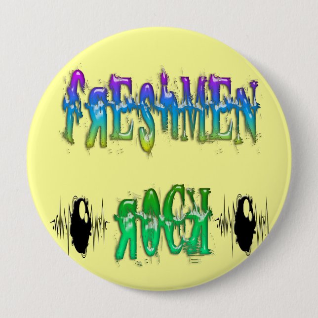 Neulings-Felsen - Impuls Button (Vorderseite)