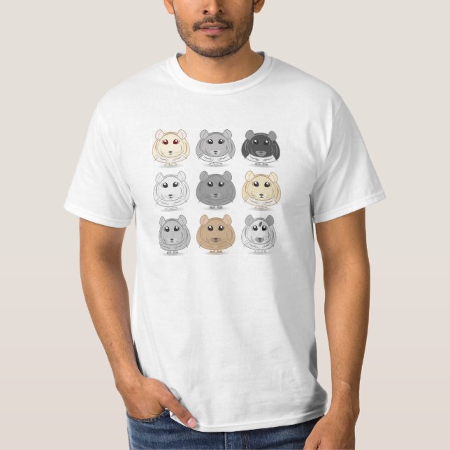 Neun Chinchilla-Entwurfs-T - Shirt (Vorderseite)