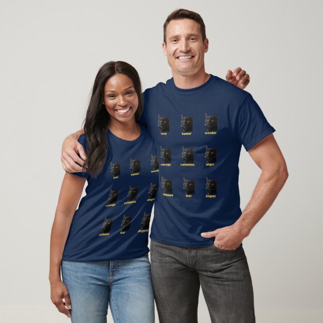 Neun Emotionen meines Cat Vector T-Shirt (Unisex)