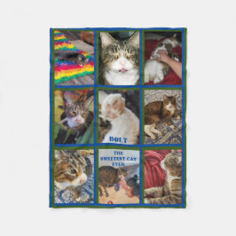 Neun Foto Blue Green Border Per Keepake   Fleecedecke