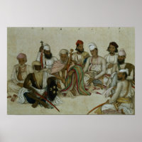 Neun Höfe und Diener der Raja