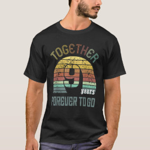 Neun Jahre Hochzeitspenden zum Jahrestag für ein P T-Shirt
