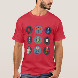Neun japanische Yokai-Monster T-Shirt