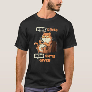 NEUN LEBEN Katze Kätzchen T-Shirt