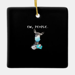 Neun Leute, die ich ein Donkey Türkei Donkey Lov Keramikornament