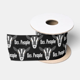 Neun Leute haben viel über Funny Introvertiert Sa Satinband