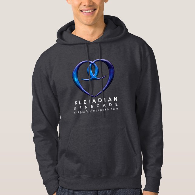 Neun Liebe-Siegelschwarzes Hoodie des Weg-9 (Vorderseite)