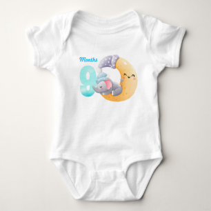 Neun Monate Baby-Bodysuit Baby Strampler