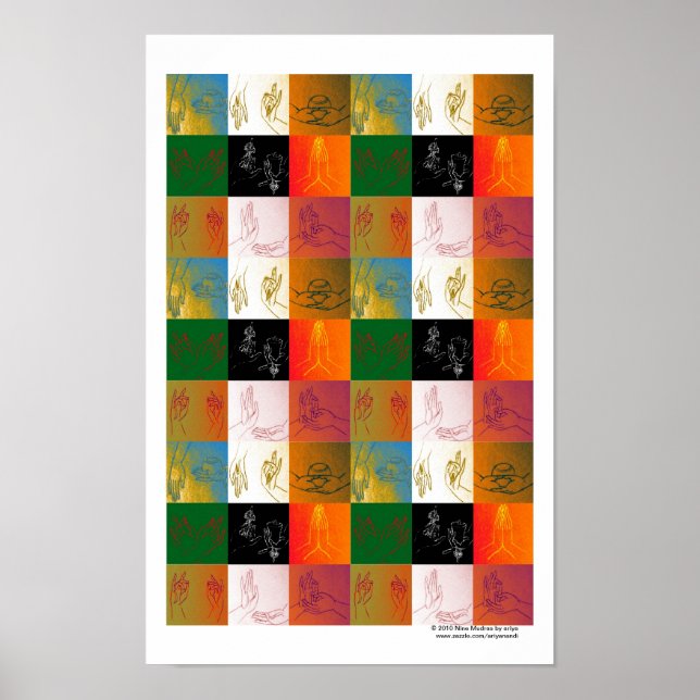 Neun Mudras Poster B (Vorne)