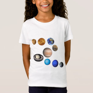 Neun Planeten im Sonnensystem. Merkur, Venus, T-Shirt