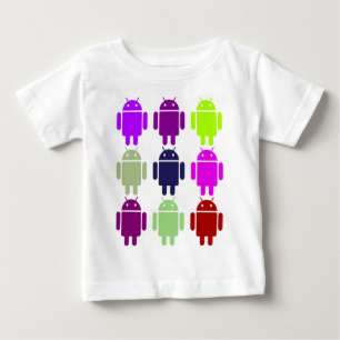Neun Wanze Droids (androide mehrfache lila Farben) Baby T-shirt