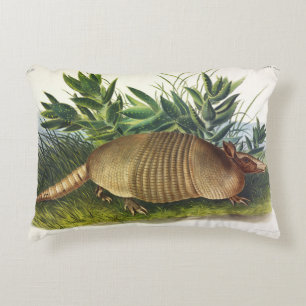 Neunbanded, Armadillo mit langer Nase von Audubon Dekokissen