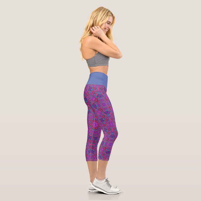 Neuner Kaleidoskop Art zwölf Capri Leggings (Rechts)