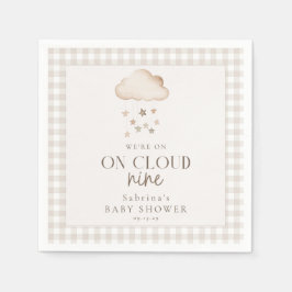 Neuner neutrale Babydusche Napkins in Cloud Serviette