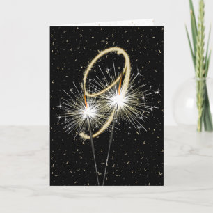 Neunte Hochzeitsparkler Karte