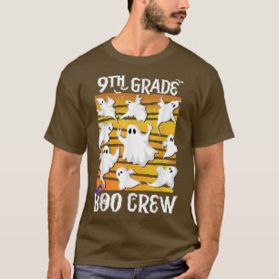 Neunte Klasse Boo Crew Lehrer Student Team Spooky T-Shirt