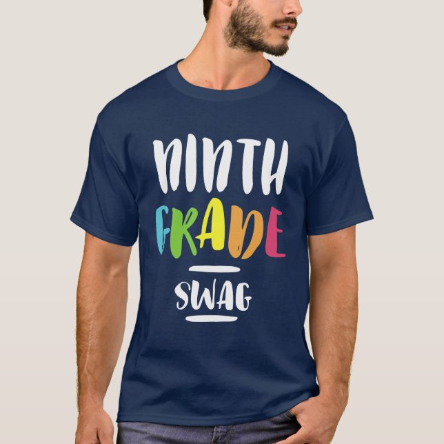 Neunte Klasse Swag Lehrer zurück zur Schule T-Shirt (Vorderseite)