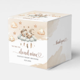 Neunteddybär, hellbraun geschenkschachtel