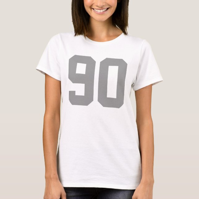 Neunzig einfache Zahl T-Shirt (Vorderseite)